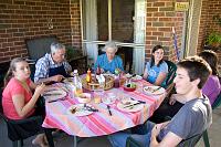 Eating tea, New Years Eve 2008 at Moss Vale