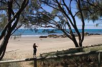  Kristie taking a photo for a fried at Yeppoon Beach