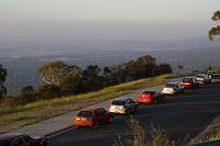  some of the cars at the top of Mt Ainslie