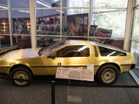 USA2016-796  Gold plated Delorean at the National Auto Museum, Reno, Nevada : 2016, August, Betty, US, holidays